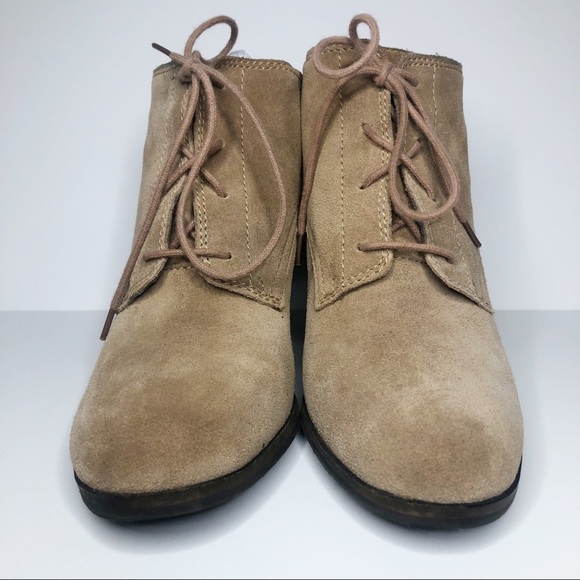 Lucky Brand lace up wedge booties - Picture 3 of 13